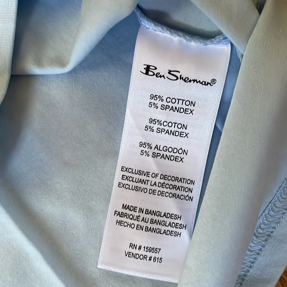 Ben Sherman Crewneck Short Sleeve T Shirt Mens Large Blue Casual NWT - Picture 7 of 9